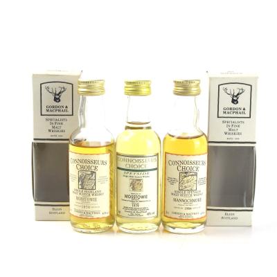 Gordon and MacPhail Speyside Miniature Selection 3 x 5cl / Including Mosstowie 1970