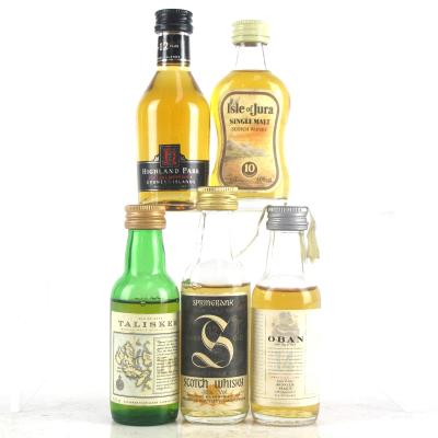 Coastal and Island Malt Miniatures 5 x 5cl