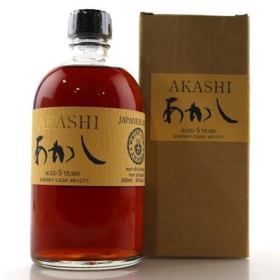 Eigashima Akashi White Oak 5 Year Old Single Sherry Cask #61071