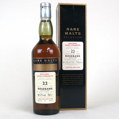 Rosebank 1981 Rare Malt 22 Year Old