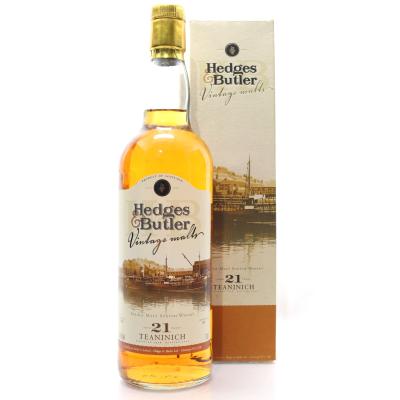 Teaninich 1978 Hedges and Butler 21 Year Old