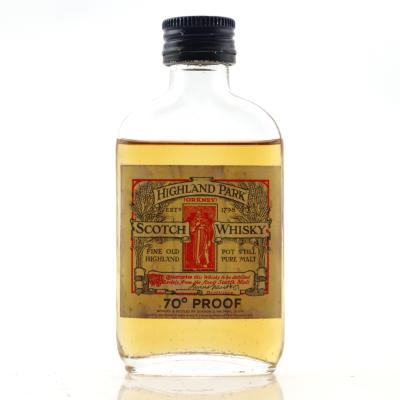 Highland Park Gordon and MacPhail 70 Proof  Miniature 5cl