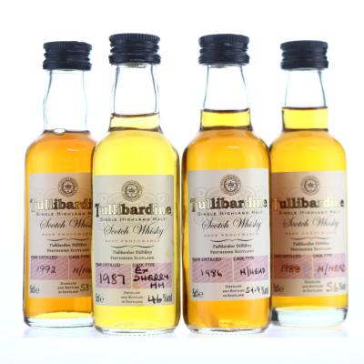 Tullibardine 1980s & 1990s Miniature x 4