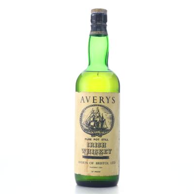 Averys 21 Year Old Pure Pot Still Irish Whiskey 1960s