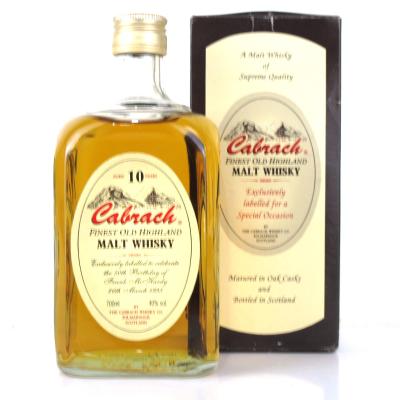 Cabrach 10 Year Old Highland Malt Whisky