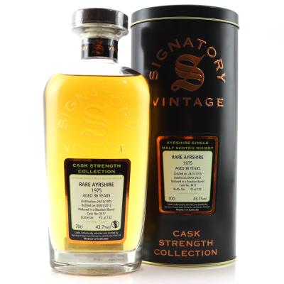 Ladyburn / Rare Ayrshire 1975 Signatory Vintage 36 Year Old Cask Strength