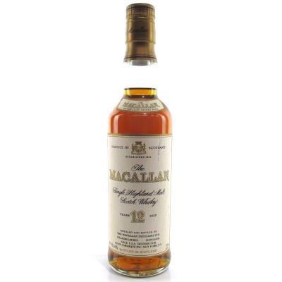 Macallan 12 Year Old 37.cl 1980s / US Import