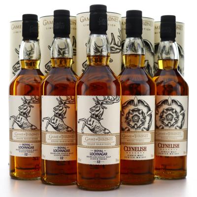 Game of Thrones Selection 5 x 70cl / Clynelish & Royal Lochnagar