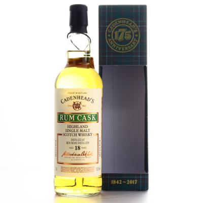 Ben Nevis 1998 Cadenhead's 18 Year Old Rum Cask