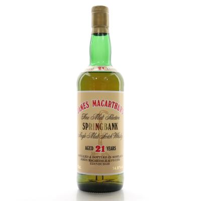 Springbank 21 Year Old James MacArthur 1980s