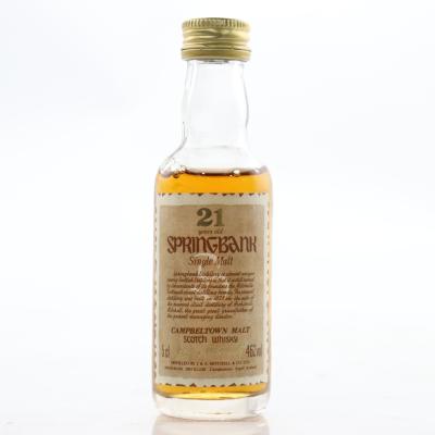 Springbank 21 Year Old 1990s Miniature 5cl