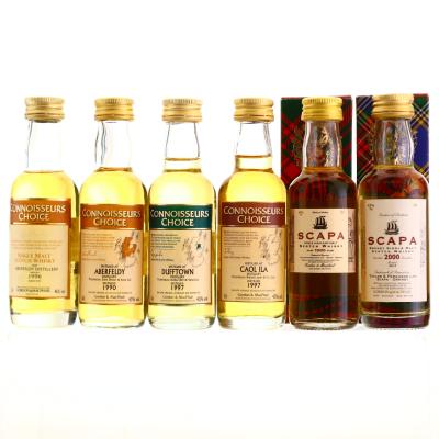 Gordon and MacPhail Miniatures x 6