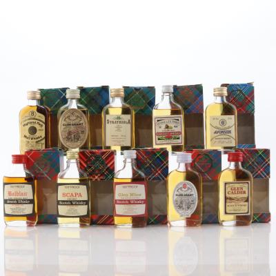 Gordon and MacPhail 100 Proof Miniature x 10 1970s/80s