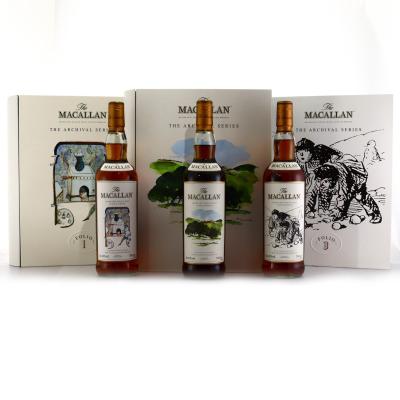 Macallan Archival Series Folio 1-3 Collection 3 x 70cl