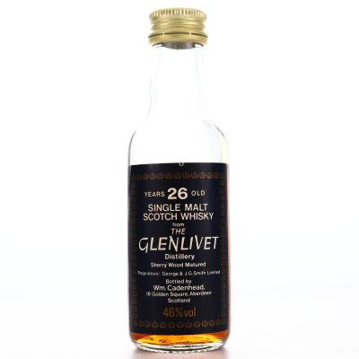 Glenlivet 26 Year Old Cadenhead's Miniature 1980s