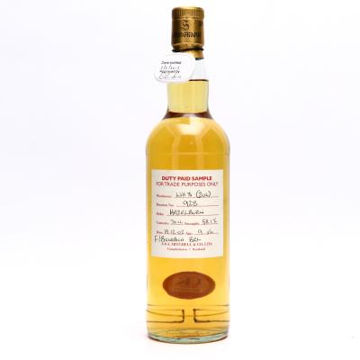 Hazelburn 9 Year Old Duty Paid Sample 2012 / Fresh Bourbon Barrel Hazelburn 9 Year Old Duty Paid Sample 2012 / Fresh Bourbon Barrel