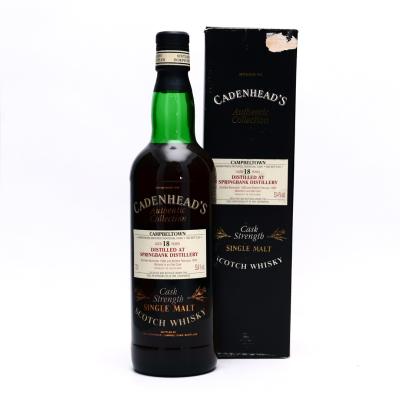 Springbank 1980 Cadenhead's 18 Year Old Sherry Wood Springbank 1980 Cadenhead's 18 Year Old Sherry Wood