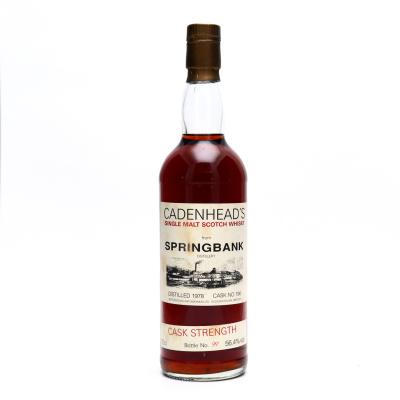 Springbank 1978 Cadenhead's Cask Strength Springbank 1978 Cadenhead's Cask Strength