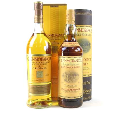 Glenmorangie 10 Year Old New and Old Stlye / 2 x 1 Litre Glenmorangie 10 Year Old New and Old Stlye / 2 x 1 Litre