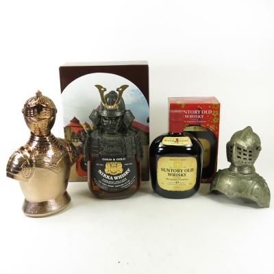 Nikka Samurai and Knight and Suntory Old Whisky 3 x 70cl