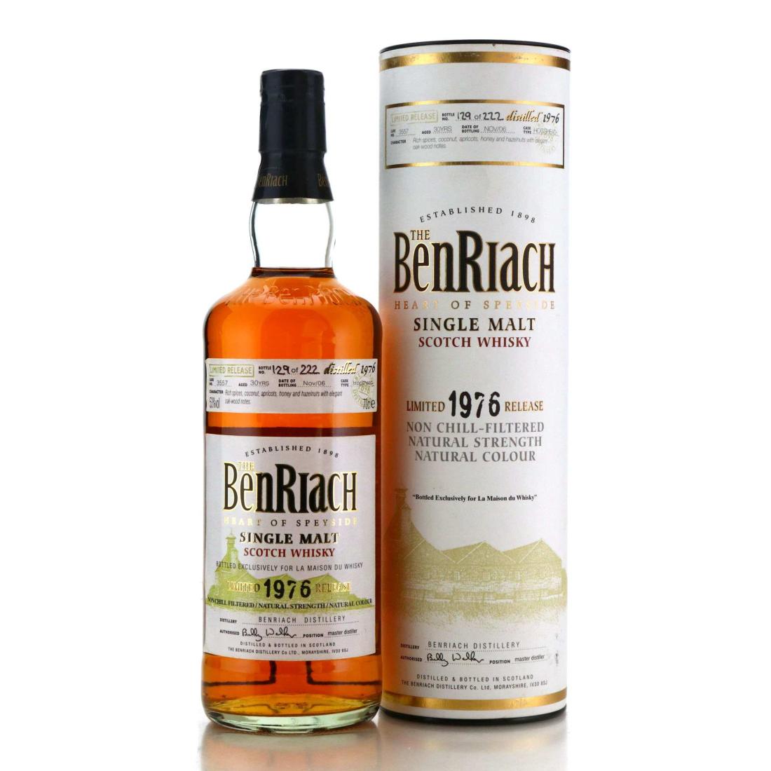 Benriach 1976 Limited Release 30 Year Old